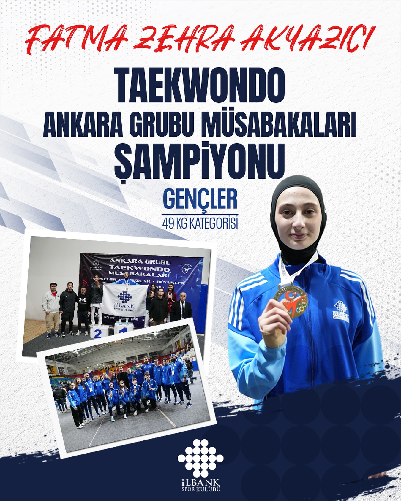Milli Sporcumuz Fatma Zehra Akyazıcı Ankara Grubu Müsabakaları şampiyonu