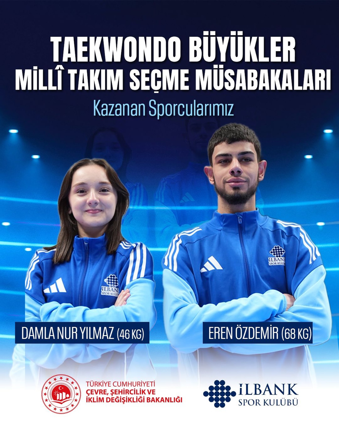 Büyükler Millî Takım Seçmeleri”nde kazanan sporcularımız