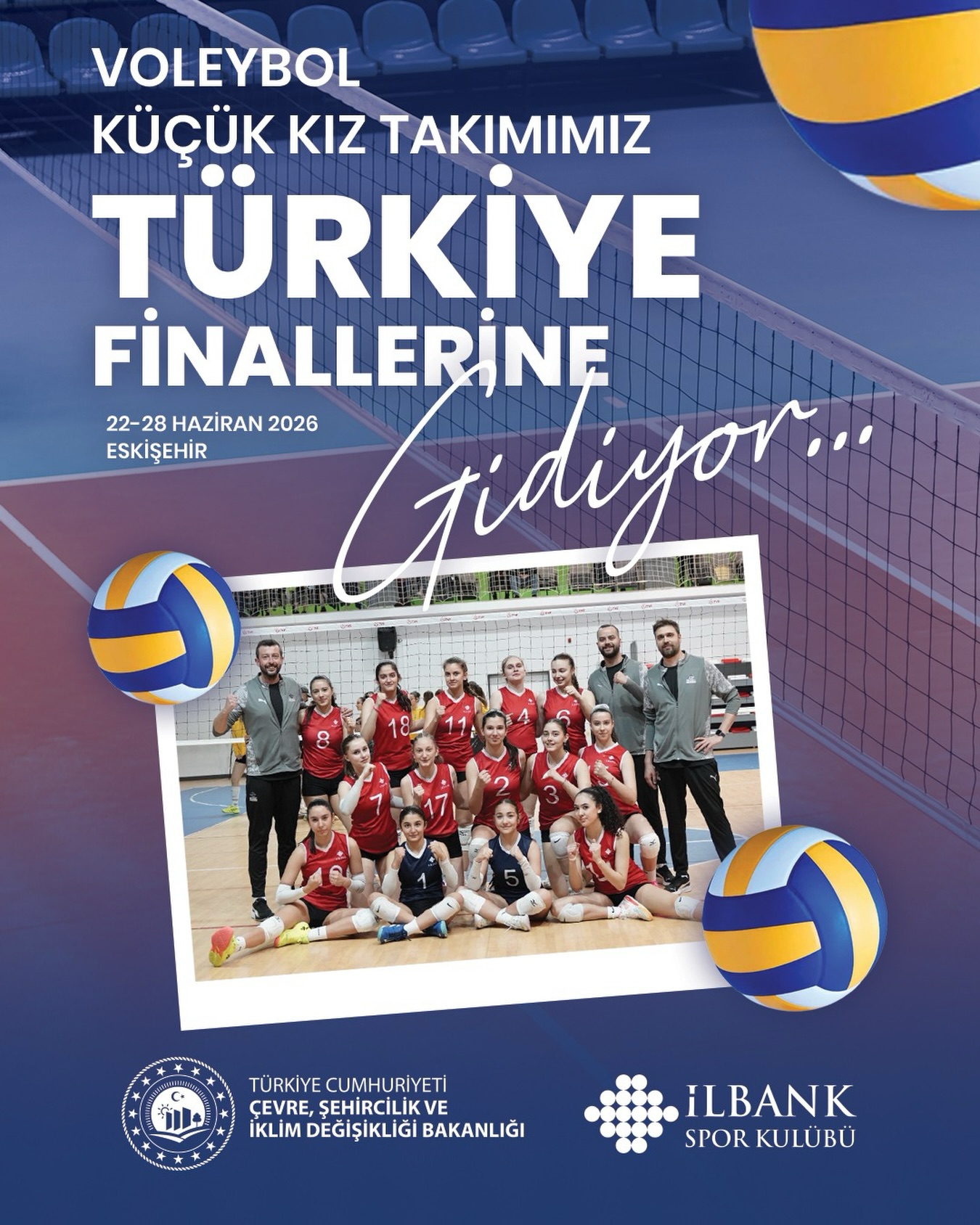 Küçük Kız Voleybol Takımımız Türkiye Finallerine Gidiyor