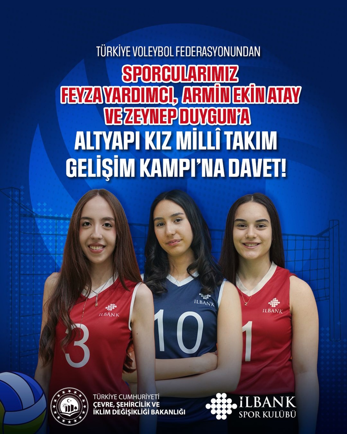 Altyapı Kız Millî Takım Gelişim Kampı’na davet