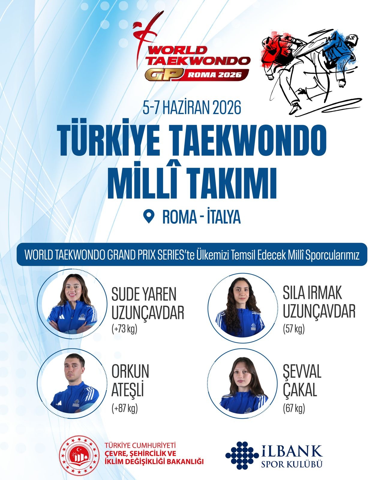Türkiye Taekwondo Millî Takımı Roma’da