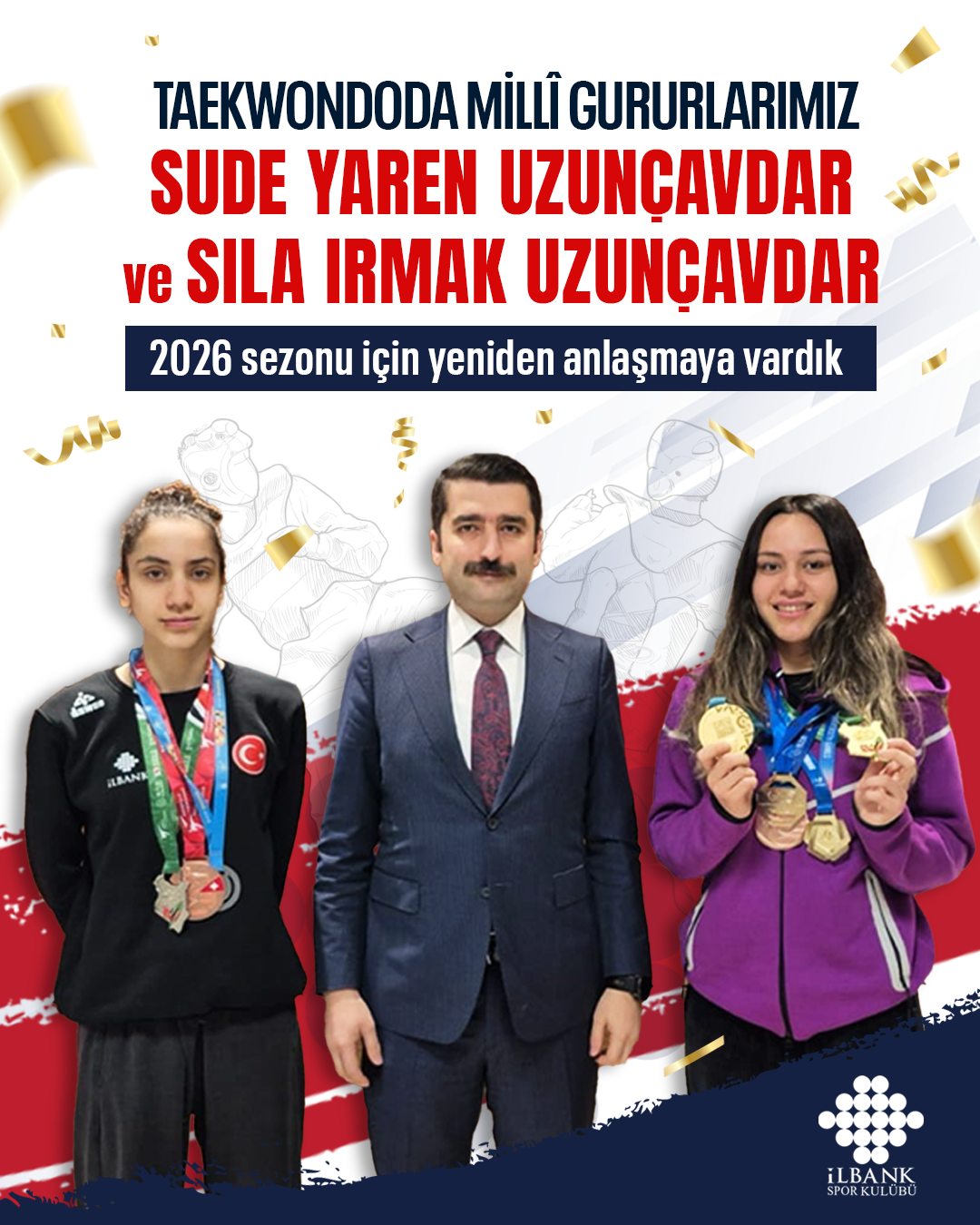 Sude Yaren Uzunçavdar ve Sıla Irmak Uzunçavdar ile 2026 sezonu için yeniden anlaşmaya vardık